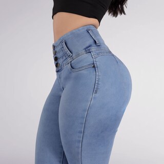 Foto 2 | Foto 2 | Jeans Para Mujer Corte Colombiano Levanta Pompas Sea Brazil 3750/05