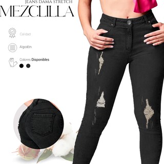 Foto 2 | Foto 2 | Jeans Stretch Shendy Vendy Grises para Mujer