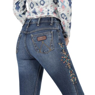 Foto 5 | Foto 5 | Jeans Vaquero Mujer Wrangler High Rise Flare 015 Azul