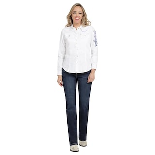Foto 4 | Foto 4 | Jeans Vaquero Mujer Wrangler High Rise Boot 554 Azul