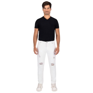 Foto 3 | Foto 3 | Pantalón Slim Britos Jeans Hombre Mezclilla Blanco 803785