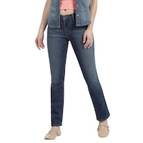 Jeans Lee Mujer Classic Slim Fit 764 Azul Marino