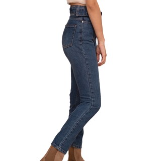 Foto 3 | Foto 3 | Jeans de Mezclilla MCHK 6005 color Azul Corte Recto Tiro Alto para Mujer