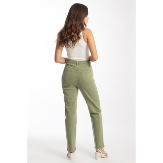 Foto 3 | Foto 3 | Jeans Roman Fashion Cintura Doblada Juvenil 6554 Verde Claro