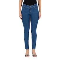 Jeans Recto Britos Tiro Medio Azul 024789