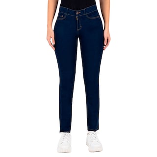 Foto 1 | Foto 1 | Jeans Recto Britos Tiro Medio 024787 Azul para Mujer