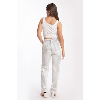 Foto 3 | Foto 3 | Jeans Roman Fashion Efecto Metalizado /Juvenil 6618 Plateado