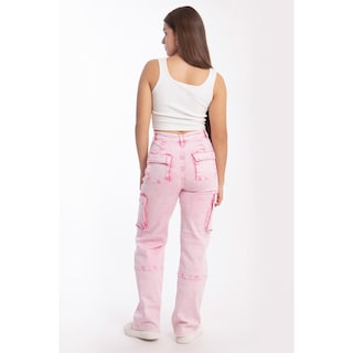 Foto 3 | Foto 3 | Jeans Cargo Wide Roman Fashion 6614 Rosa para Mujer