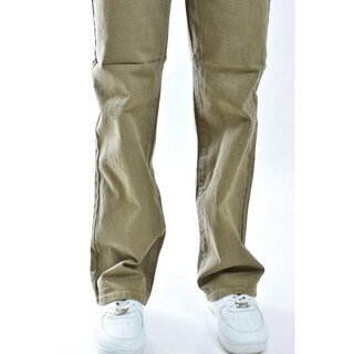 Foto 4 | Foto 4 | Jeans Wide Leg con Textura Juvenil 6512 Verde Militar