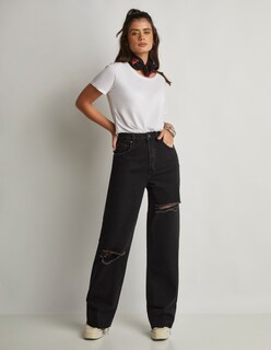 Foto 2 | Foto 2 | Jeans Devendi Color Negro Rupturas