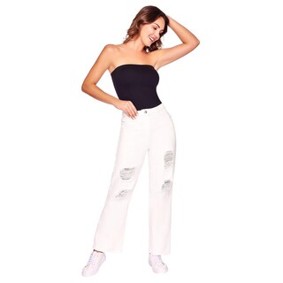 Foto 1 | Foto 1 | Jeans Con Desgaste Ilusión 83014 Blanco