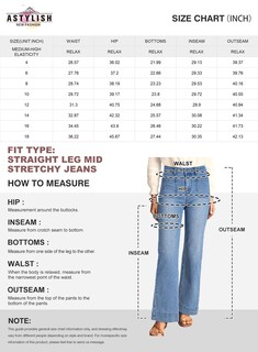 Foto 6 | Foto 6 | Jeans Astylish Para Mujer, Pierna Ancha, Cintura Alta, Talla 8, Color Blanco - Venta Internacional.