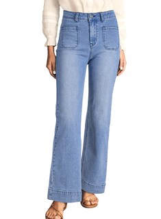 Foto 1 | Foto 1 | Vaqueros Astylish De Pierna Ancha Para Mujer, Cintura Alta, Talla 12, Azul - Venta Internacional.