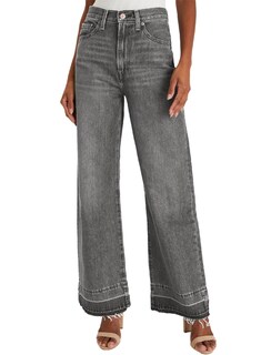 Foto 1 | Foto 1 | Jeans Astylish Para Mujer, Cintura Alta, Pierna Ancha, Gris Claro - Venta Internacional.