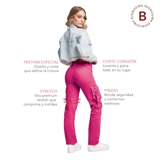 Foto 6 | Foto 6 | Jeans Mezclilla Mujer Pantalon Straight Colombiano Push Up Buenissima Seven Jeans