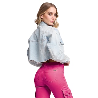 Foto 2 | Foto 2 | Jeans Mezclilla Mujer Pantalon Straight Colombiano Push Up Buenissima Seven Jeans