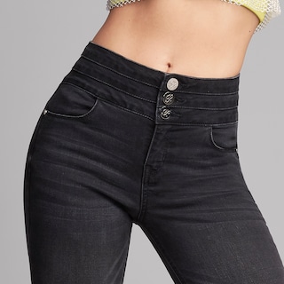 Foto 4 | Foto 4 | Jeans Mezclilla Mujer Pantalon Straight Cintura Alta Levanta Pompa Push Up Seven Jeans