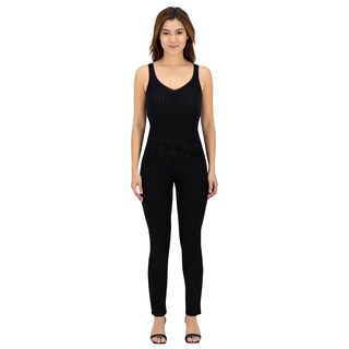 Foto 3 | Foto 3 | Pantalón Recto Britos Jeans Mujer Negro Mezclilla 025376