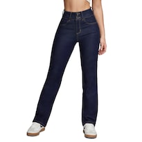 Jeans Mujer Pantalon Straight Cintura Alta Levanta Pompa Push Up Seven Jeans 0077ston