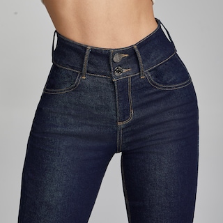 Foto 3 | Foto 3 | Jeans Mujer Pantalon Straight Cintura Alta Levanta Pompa Push Up Seven Jeans 0077ston