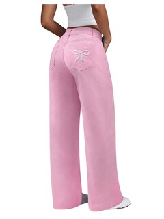 Foto 1 | Foto 1 | Jeans Floerns Y2k Straight Leg Boyfriend Pink 30 Para Mujer - Venta Internacional.