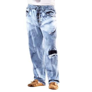 Foto 1 | Foto 1 | Lounge Pant Collections Etc. Mezclilla Sintética De Algodón Suave Con Cordón - Venta Internacional.