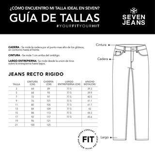Foto 5 | Foto 5 | Jeans Recto Mujer Cintura Alta Confort Seven Jeans 4241stmo