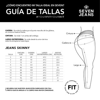 Foto 5 | Foto 5 | Jeans Recto Cargo Mujer Cintura Alta Seven Jeans 9974oliv