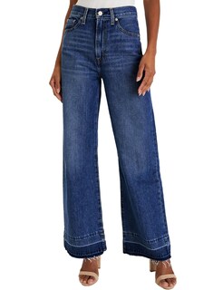 Foto 1 | Foto 1 | Pantalones Vaqueros Elegantes De Cintura Alta, Rectos, Pernera Ancha, Azul - Venta Internacional.