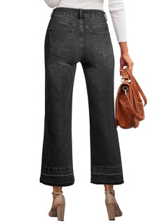 Foto 4 | Foto 4 | Jeans Astylish Para Mujer, Cintura Alta, Pierna Recta, Color Negro - Venta Internacional.