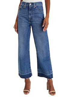 Foto 1 | Foto 1 | Jeans para Mujer Cintura Alta Acampanados Ancha Azul - Venta Internacional