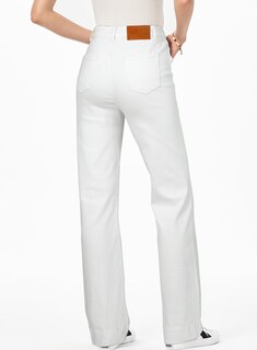 Foto 2 | Foto 2 | Jeans Sidefeel Para Mujer, Pierna Ancha, Cintura Alta, Color Blanco, Talla 12 - Venta Internacional.
