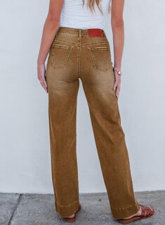 Foto 2 | Foto 2 | Jeans Sidefeel Zimbaplatinum De Pierna Ancha Y Cintura Alta Para Mujer - Venta Internacional.