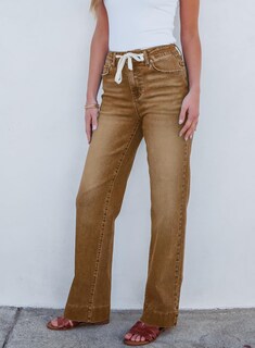 Foto 3 | Foto 3 | Jeans Sidefeel Zimbaplatinum De Pierna Ancha Y Cintura Alta Para Mujer - Venta Internacional.