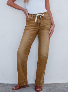 Foto 4 | Foto 4 | Jeans Sidefeel Zimbaplatinum De Pierna Ancha Y Cintura Alta Para Mujer - Venta Internacional.