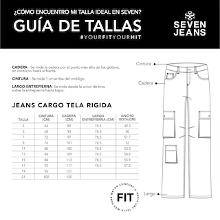 Foto 5 | Foto 5 | Jeans Recto Pierna Ancha Cargo Mujer Cintura Alta 9961stmc