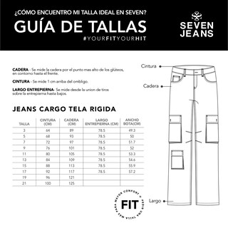 Foto 5 | Foto 5 | Jeans Recto Pierna Ancha Cargo Mujer Cintura Alta 9961stmc