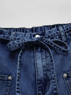 Foto 4 | Foto 4 | Jeans Flamingals De Pierna Ancha Con Cordón A Media Cintura Para Mujer - Venta Internacional.