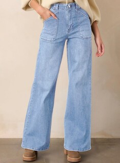 Foto 3 | Foto 3 | Jeans Astylish Para Mujer, Elásticos, Con Cintura Alta, Corte De Bota, Azul Beau - Venta Internacional.