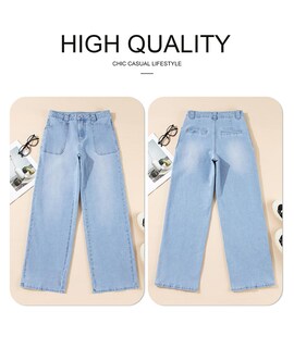 Foto 5 | Foto 5 | Jeans Astylish Para Mujer, Elásticos, Con Cintura Alta, Corte De Bota, Azul Beau - Venta Internacional.