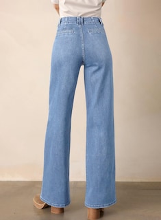 Foto 2 | Foto 2 | Jeans Astilish Para Mujer, Casual, Cintura Alta, Tobillo Recto, Azul - Venta Internacional.