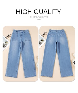 Foto 5 | Foto 5 | Jeans Astilish Para Mujer, Casual, Cintura Alta, Tobillo Recto, Azul - Venta Internacional.