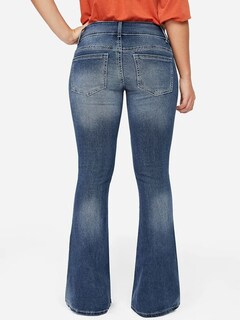 Foto 3 | Foto 3 | Jeans Flamingals De Talle Bajo, Corte De Bota Rasgado, Pierna Ancha Para Mujer - Venta Internacional.