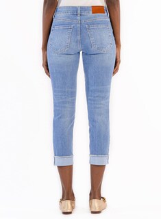 Foto 2 | Foto 2 | Vaqueros Capri Sidefeel Zimbaplatinum De Verano Para Mujer, Azul - Venta Internacional.