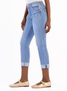 Foto 3 | Foto 3 | Vaqueros Capri Sidefeel Zimbaplatinum De Verano Para Mujer, Azul - Venta Internacional.
