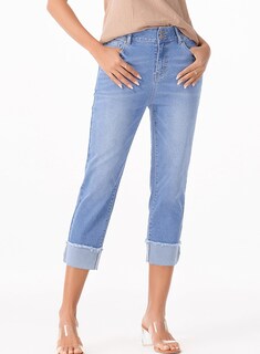 Foto 4 | Foto 4 | Vaqueros Capri Sidefeel Zimbaplatinum De Verano Para Mujer, Azul - Venta Internacional.
