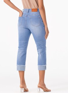 Foto 5 | Foto 5 | Vaqueros Capri Sidefeel Zimbaplatinum De Verano Para Mujer, Azul - Venta Internacional.