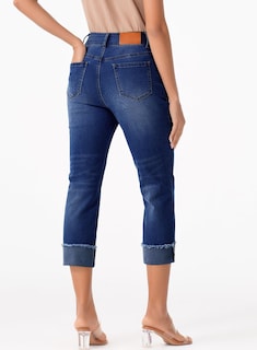 Foto 5 | Foto 5 | Pantalones Capri Sidefeel Zimbaplatinum De Cintura Alta Para Mujer, Color Azul - Venta Internacional.