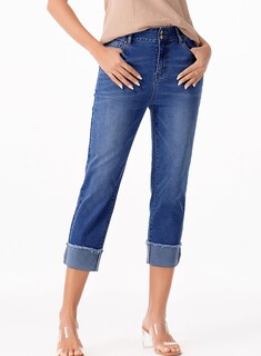 Foto 4 | Foto 4 | Jeans Capri Sidefeel, Cintura Alta, Control De Barriga Para Mujer - Venta Internacional.
