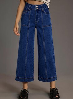 Foto 4 | Foto 4 | Vaqueros Astylish Para Mujer, De Cintura Alta, Rectos, Recortados, Azul Marino - Venta Internacional.